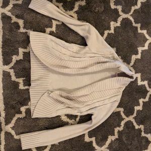 Beige sweater cardigan